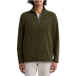 Tommy Bahama Mens Green Half Zip Pockets Knit Arch Cape Pullover Sz L New